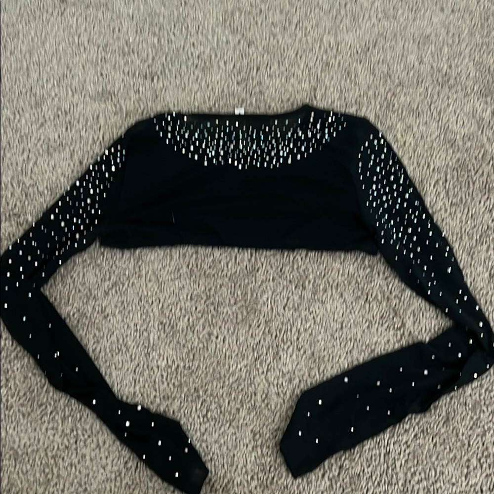 ASOS Black Rhinestone Top - Picture 4 of 4